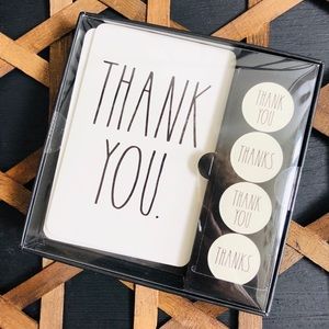 RAE DUNN•THANK YOU Card + Stickers set